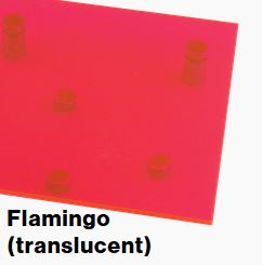 Flamingo Translucent COLORHUES 1/8IN - Rowmark ColorHues